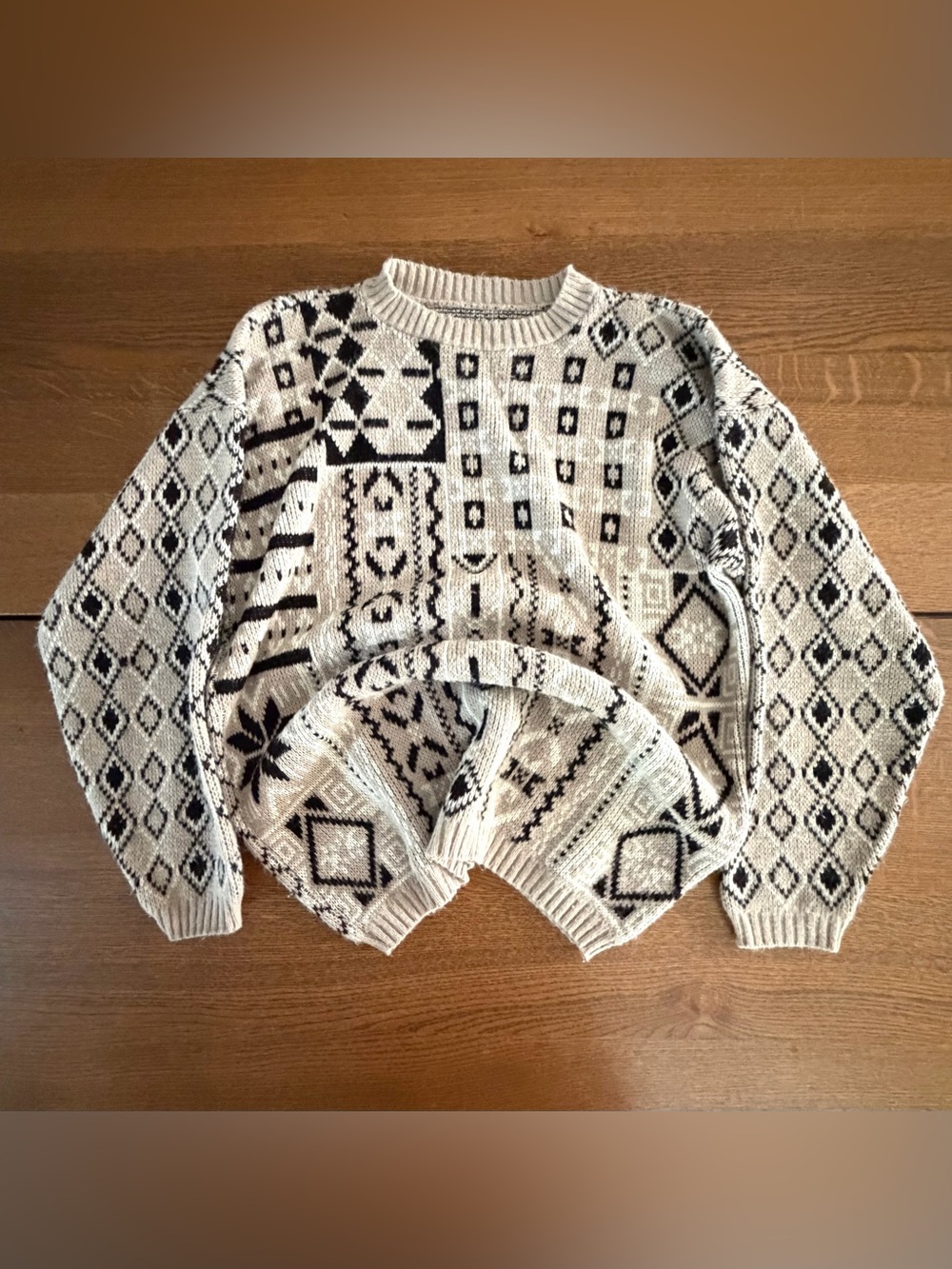 Vintage 90s Eclectic Grandpa Cozy Sweater